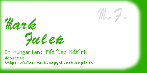 mark fulep business card